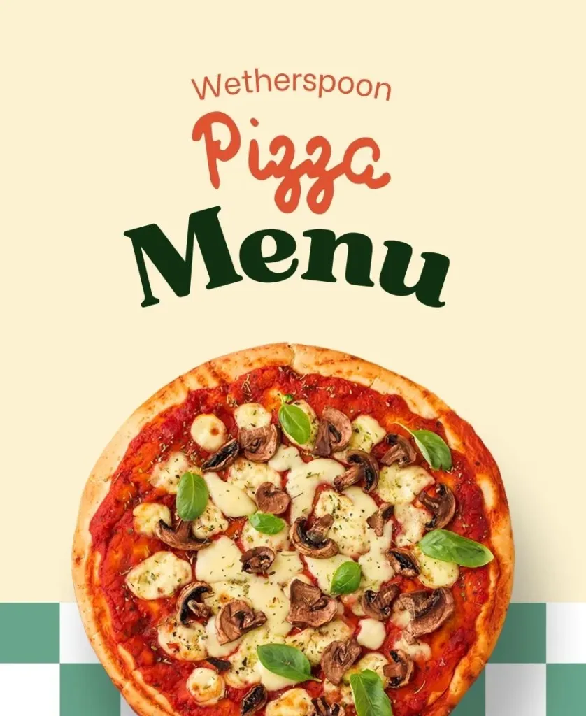 Pizza Menu wetherspoon