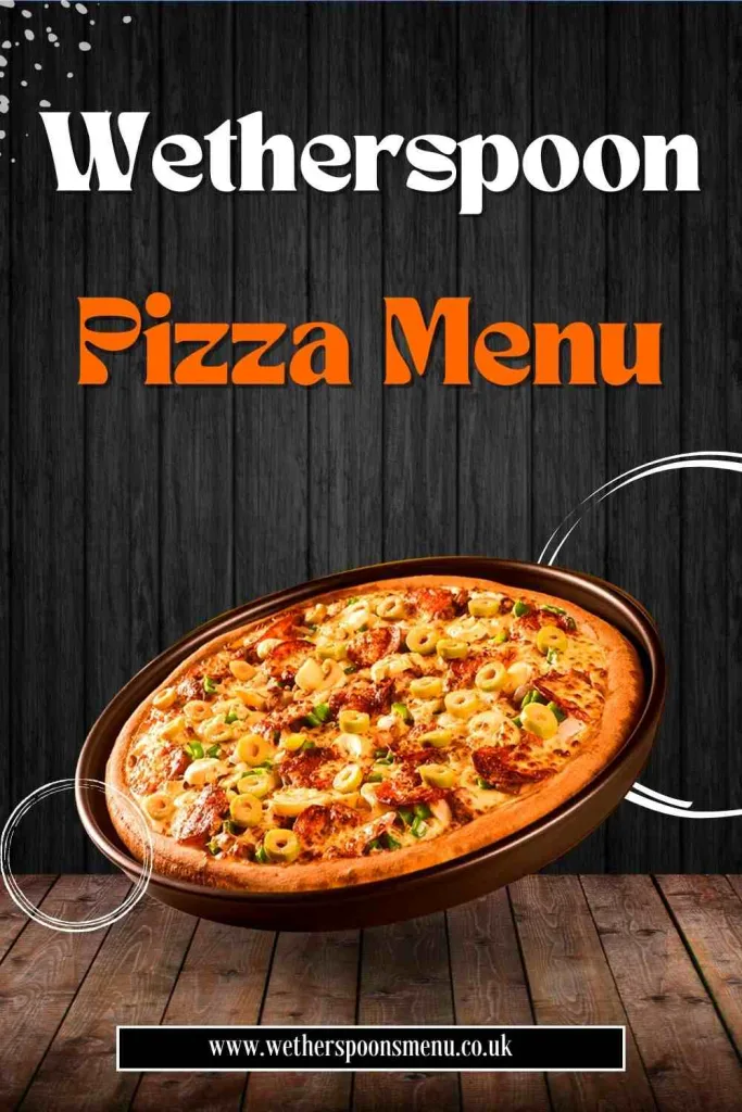 Wetherspoon Pizza Menu with Prices