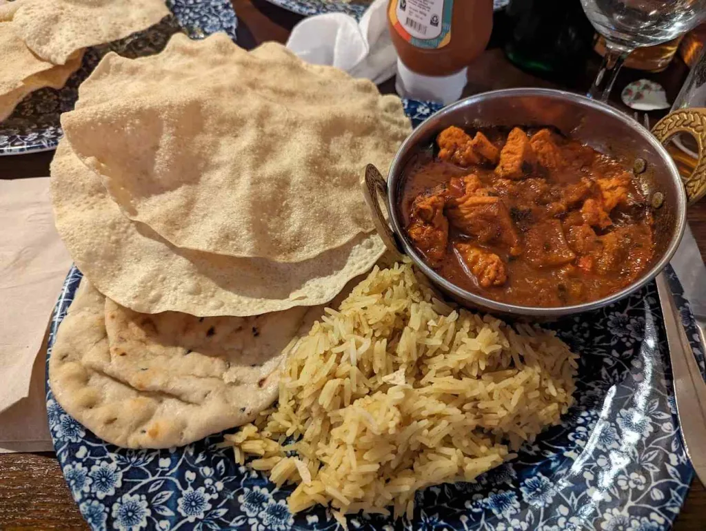Wetherspoons Curries Menu