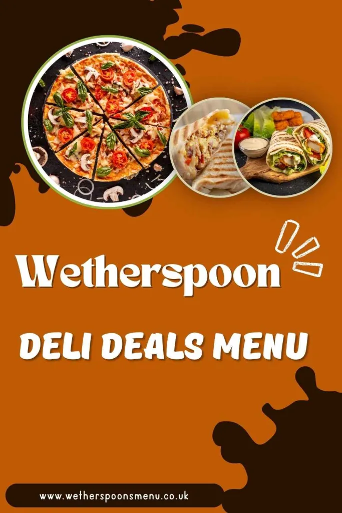 Wetherspoons Deli Deals Menu with Prices