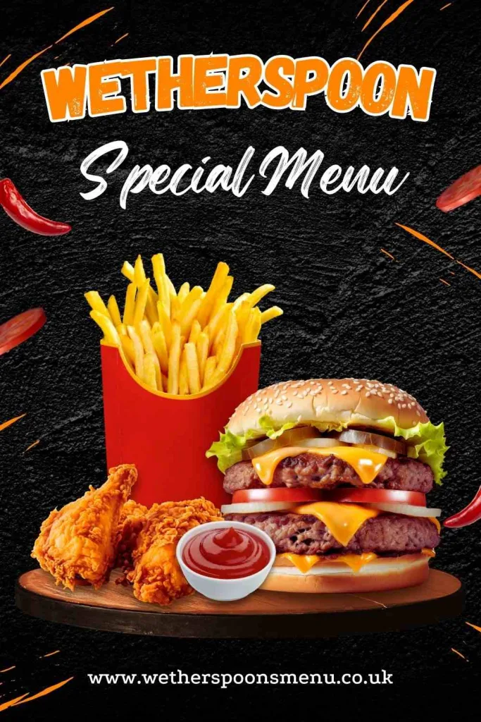 Wetherspoons Specials Menu