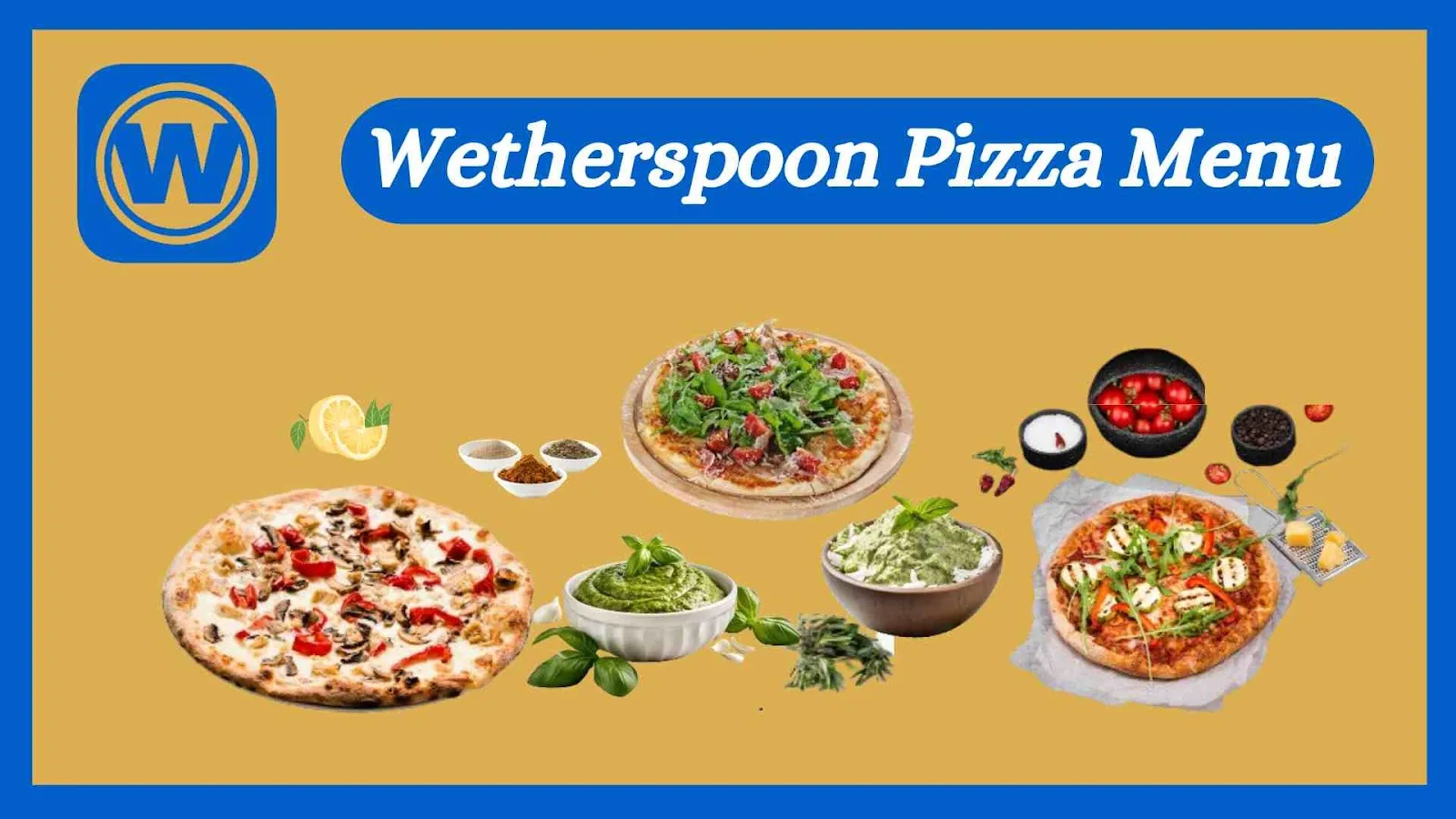 Wetherspoon Pizza Menu