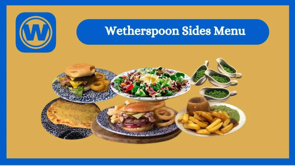 Wetherspoon Sides Menu with Prices