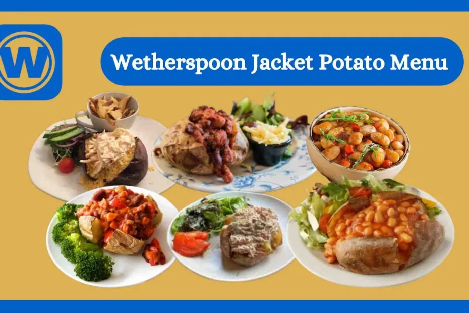 Wetherspoon Jacket Potato Menu