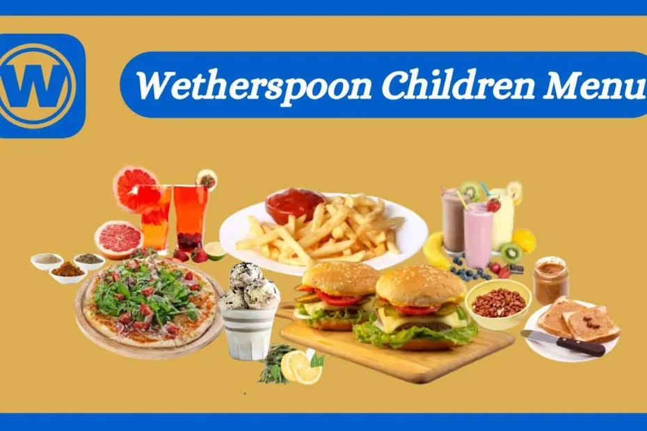 Wetherspoon Children Menu