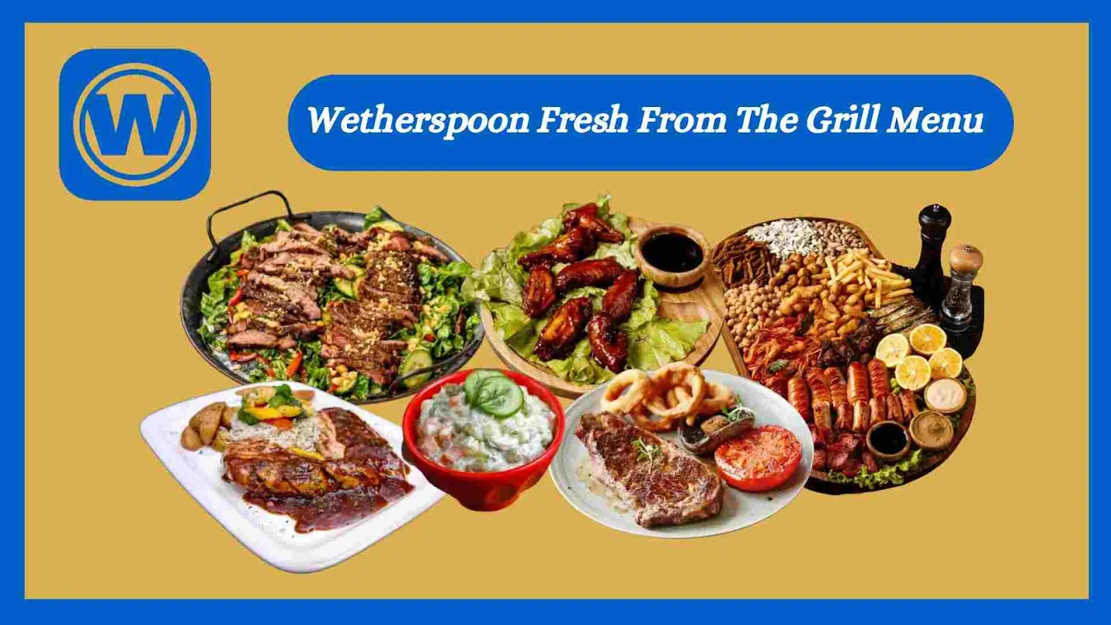 Wetherspoon Fresh From The Grill Menu 2024