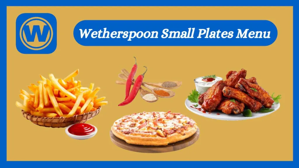 Wetherspoon Small Plates Menu