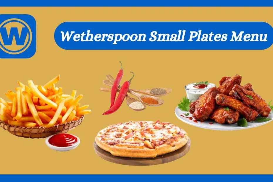 Wetherspoon Small Plates Menu