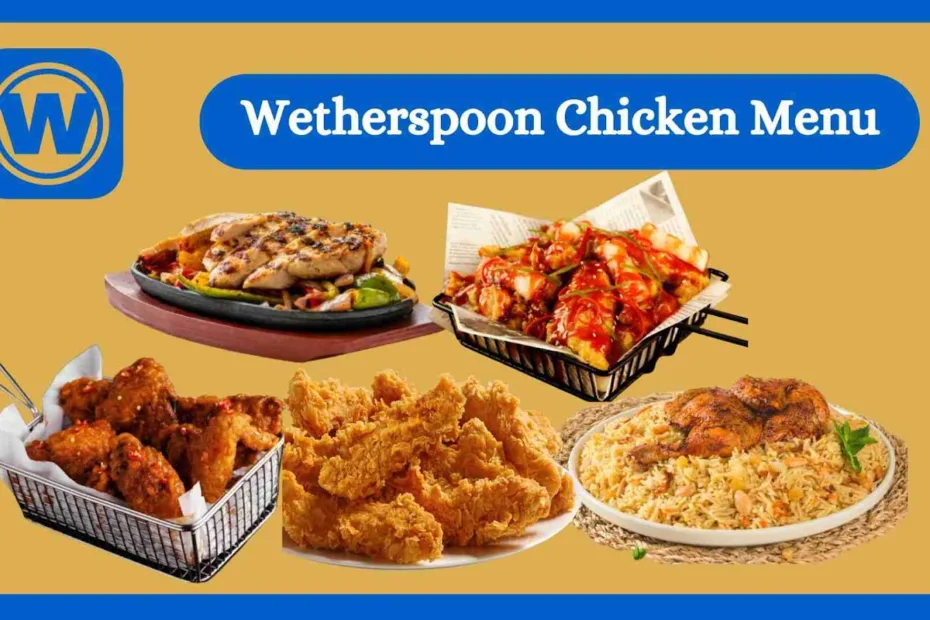 Wetherspoon Chicken Menu