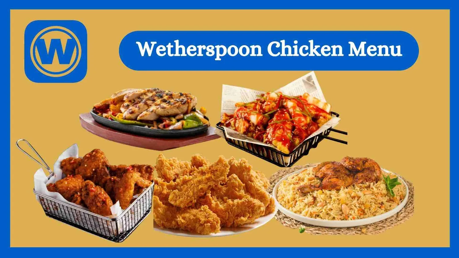 Wetherspoon Chicken Menu