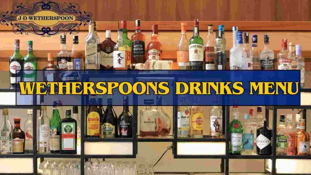 wetherspoons drinks menu