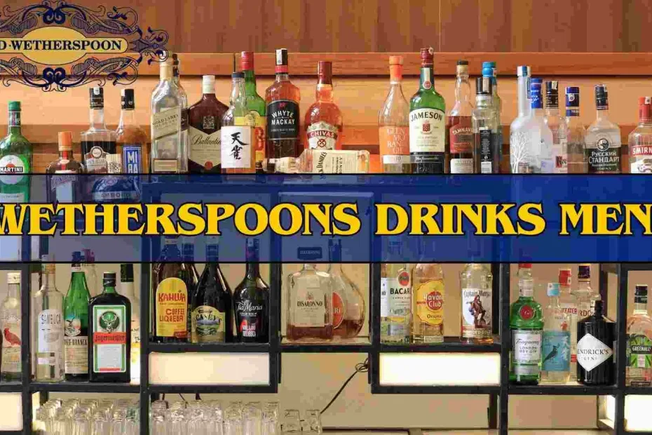 wetherspoons drinks menu