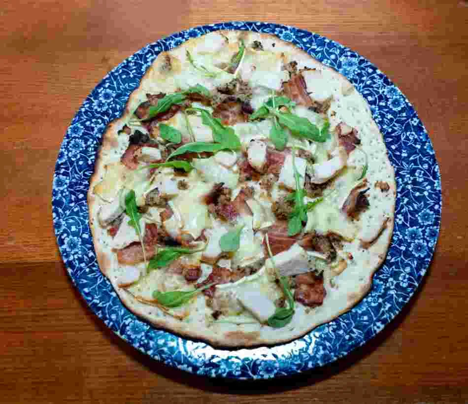 Wetherspoon 11” Chicken Stuffing Bacon and Brie Pizza