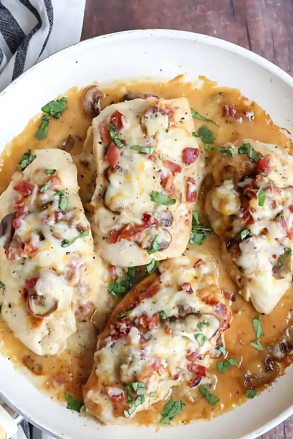 Bacon Mushroom Stuffed Chicken Recipe