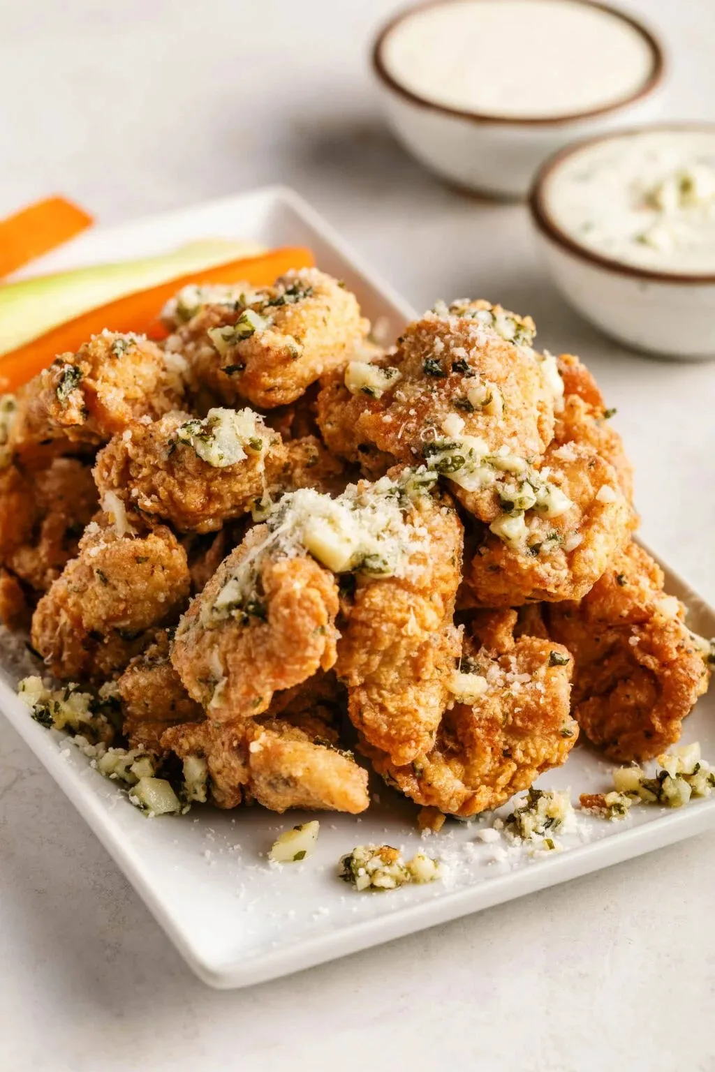 Baked Garlic Parmesan Boneless Wings Recipe