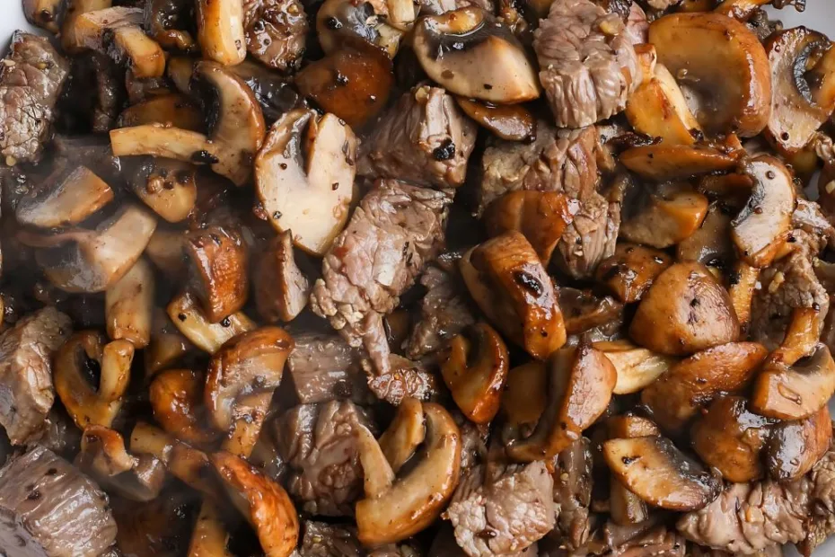 Buttered Steak Bites with Mushrooms
