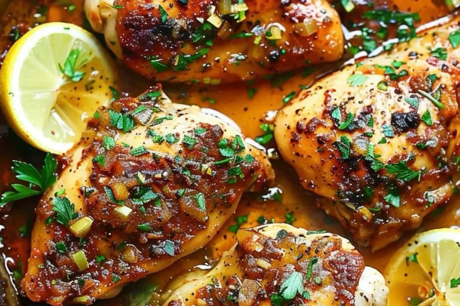 Cajun Chicken with Garlic Lemon Butter Sauce Recipe