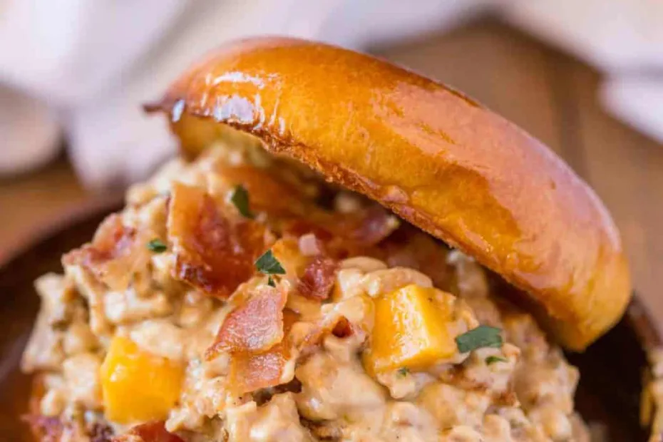 Chicken Bacon Ranch Sloppy Joes Recipe