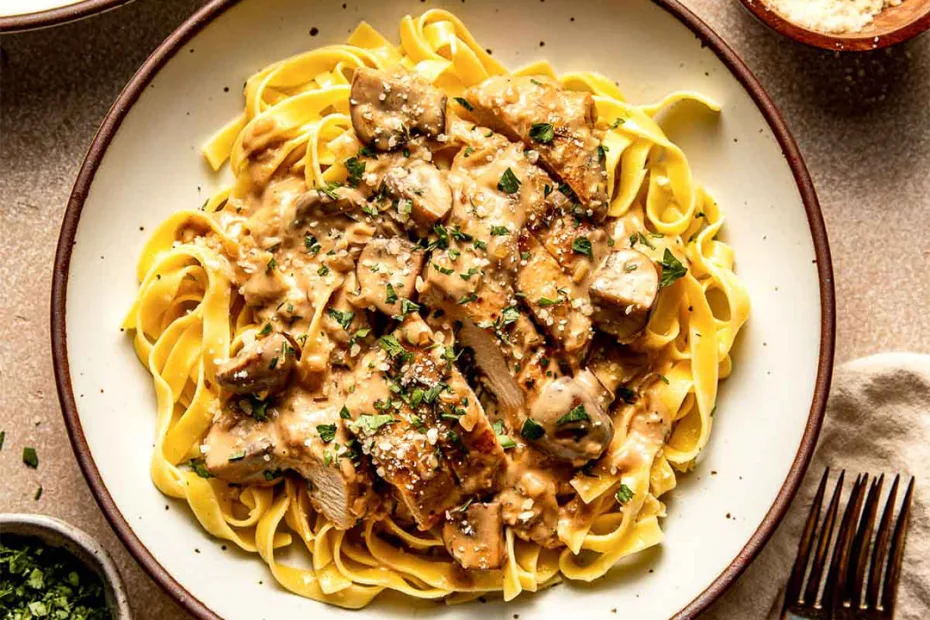 Chicken Marsala Fettuccine Recipe