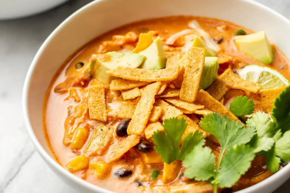 Creamy Chicken Tortilla Soup