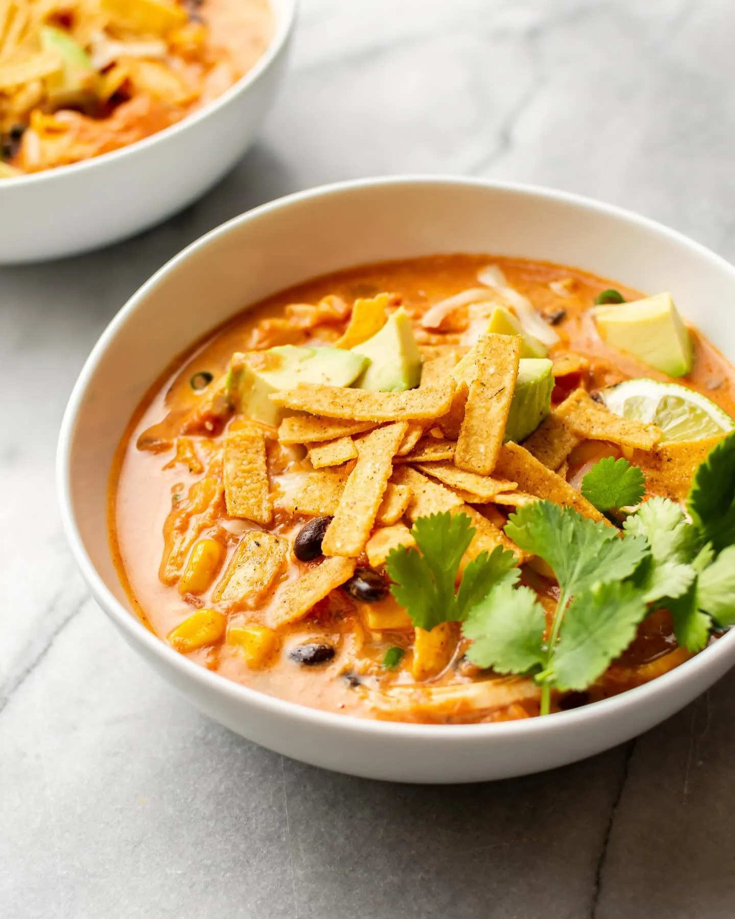 Creamy Chicken Tortilla Soup
