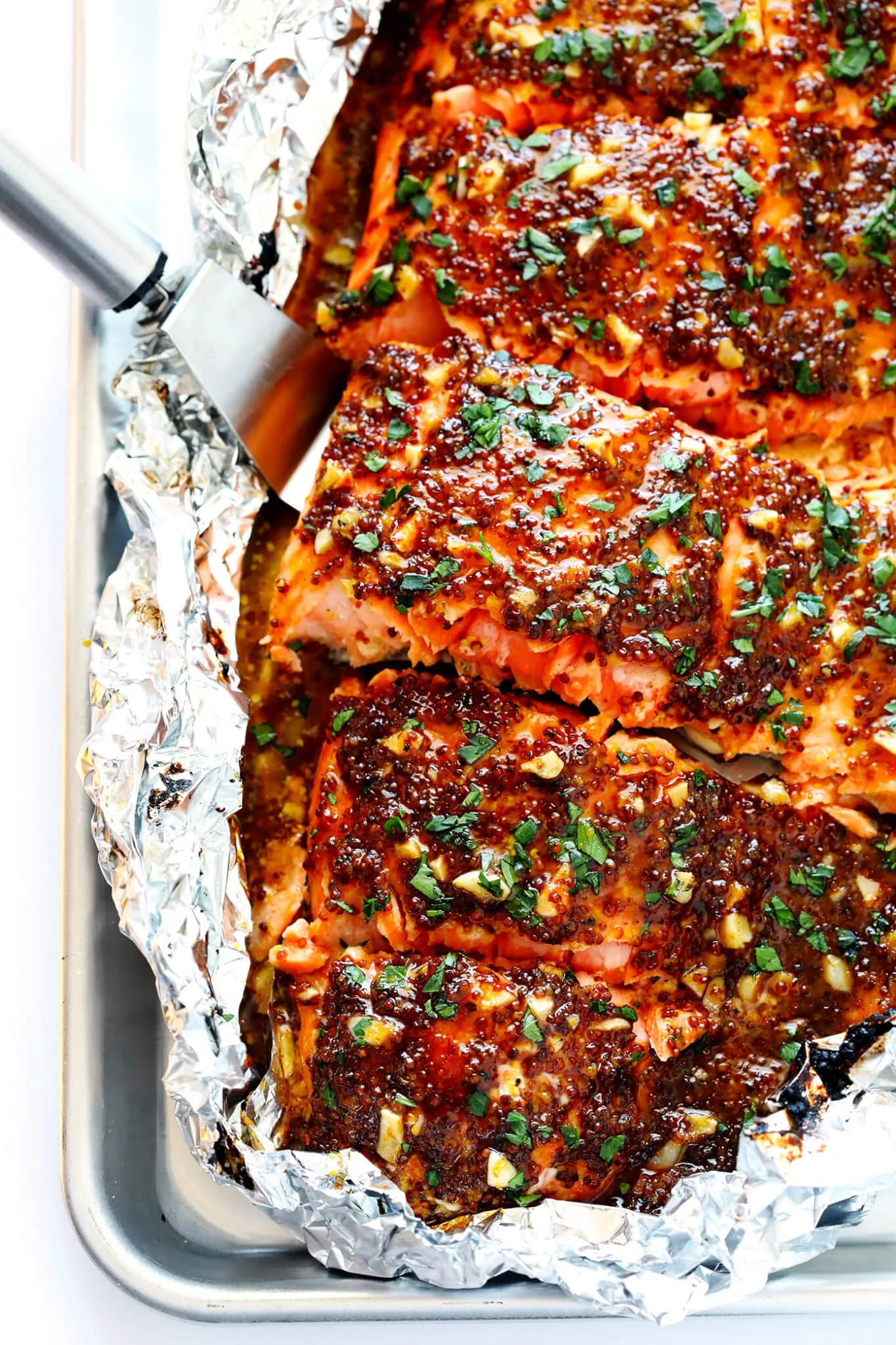 Honey Mustard Salmon in Foil Recipe