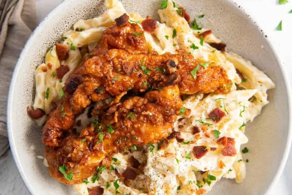 Honey Pepper Chicken Mac and Cheese Recipe