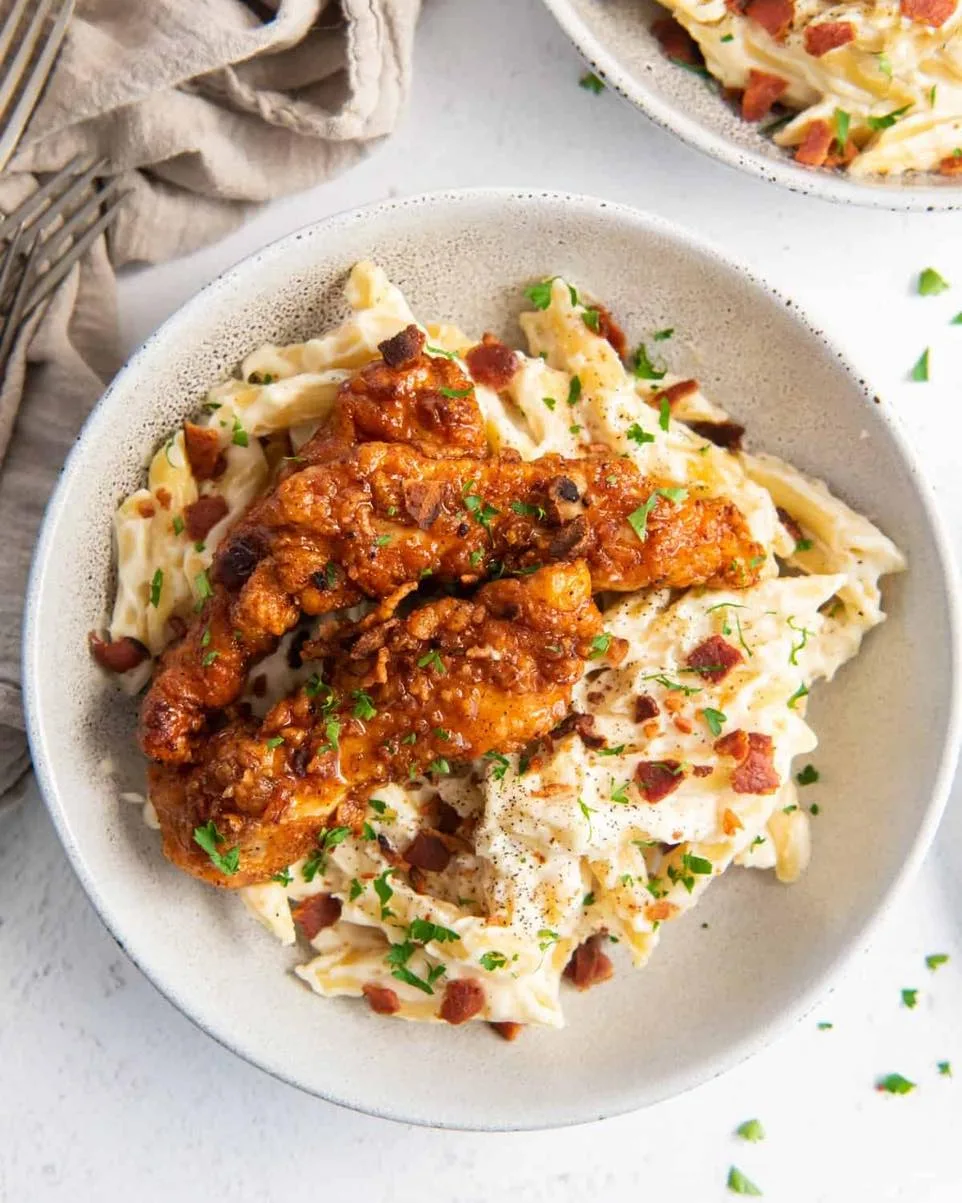 Honey Pepper Chicken Mac and Cheese Recipe