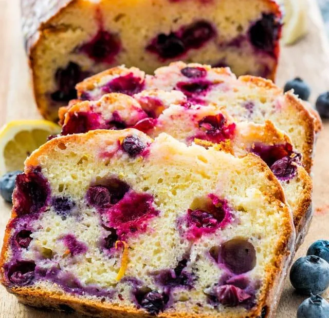 Lemon Blueberry Yogurt Loaf Recipe