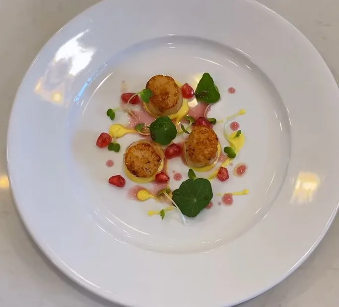 Seared Scallops with Smoky Sweet Corn Puree Recipe
