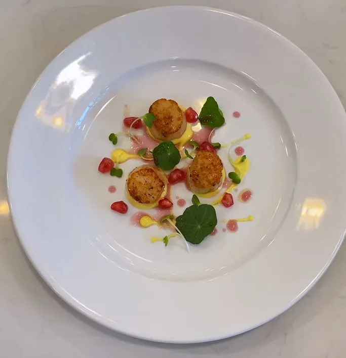 Seared Scallops with Smoky Sweet Corn Puree Recipe