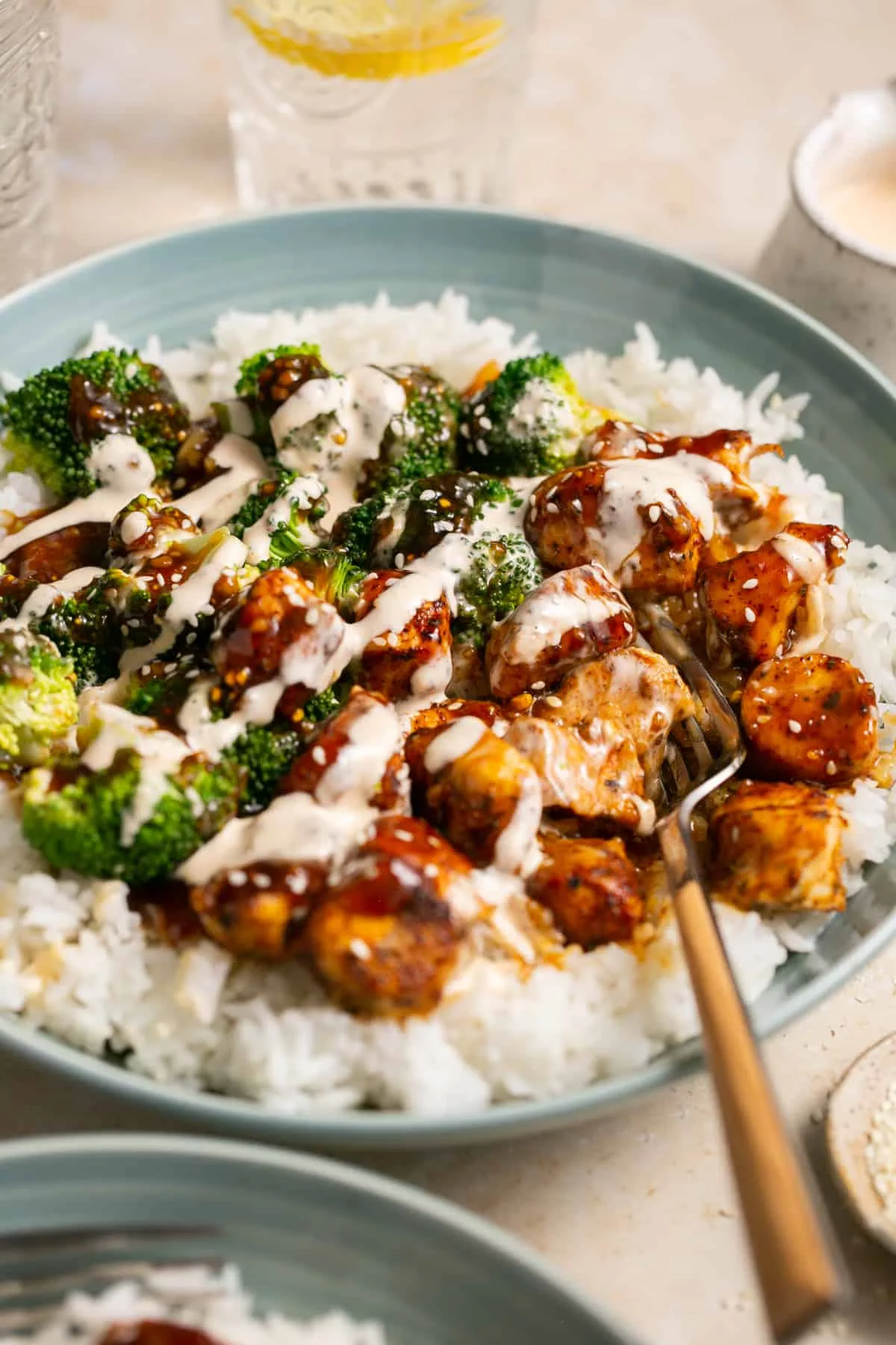 Sticky Chicken Rice Bowls Recipe