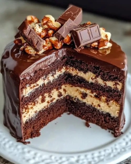 The Best Chocolate Snickers Cake Recipe