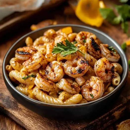 blackened shrimp cavatappi recipe