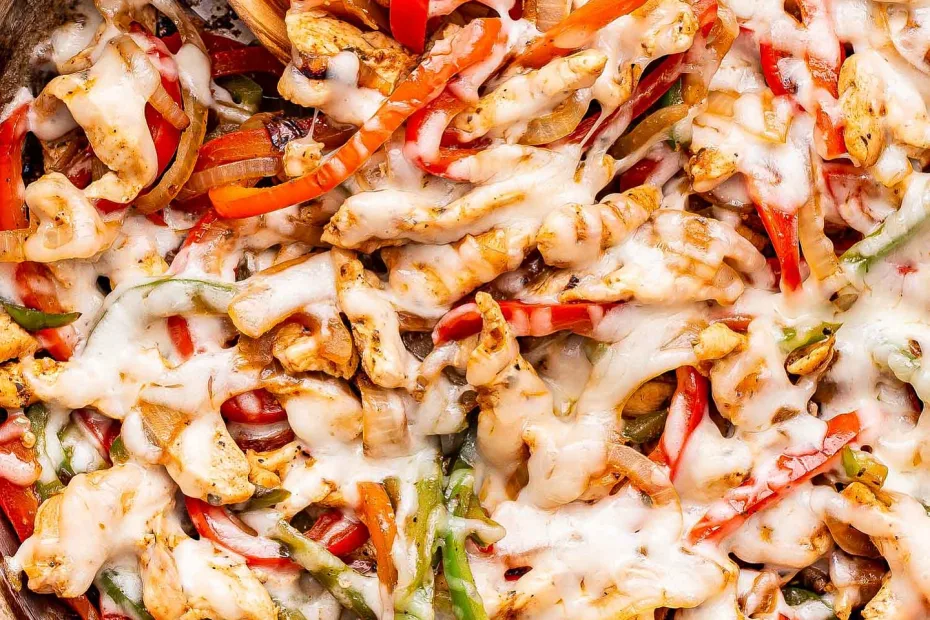 chicken cheesesteak skillet