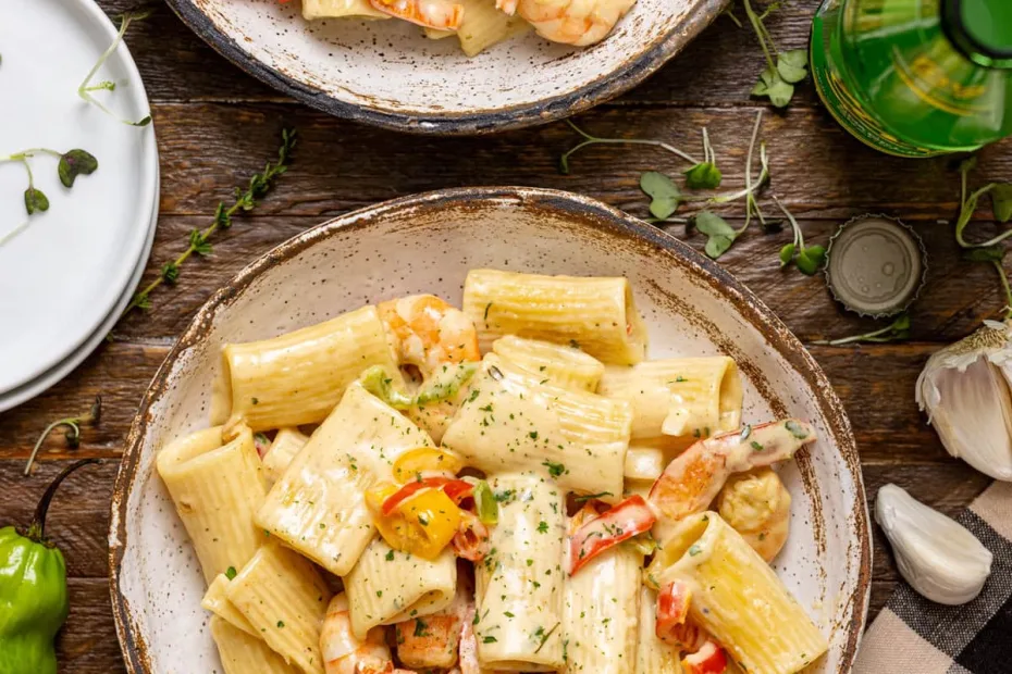 creamy jamaican shrimp rasta pasta recipe