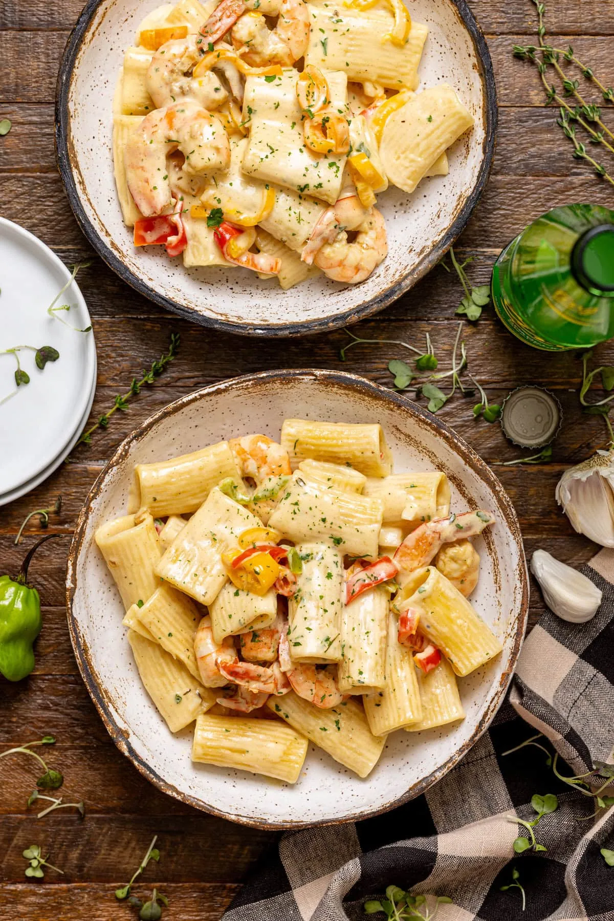 creamy jamaican shrimp rasta pasta recipe