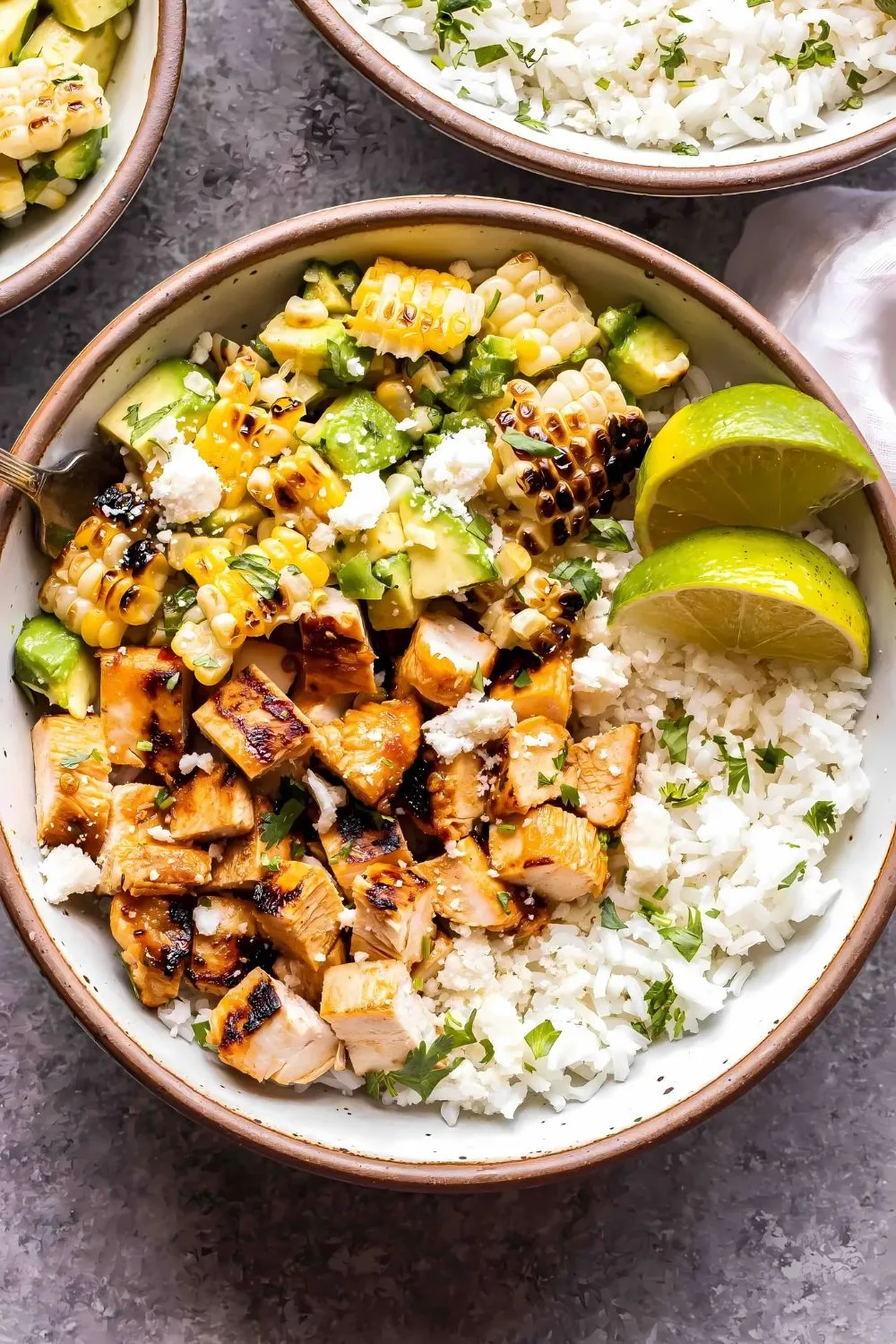honey chipotle chicken rice bowls recipe
