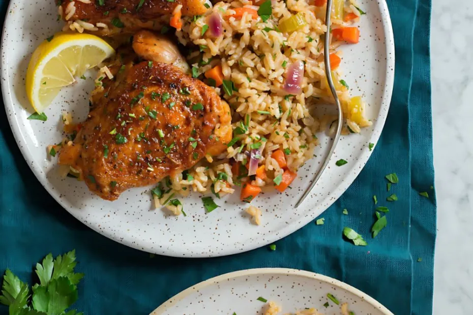 oven baked chicken and rice recipe