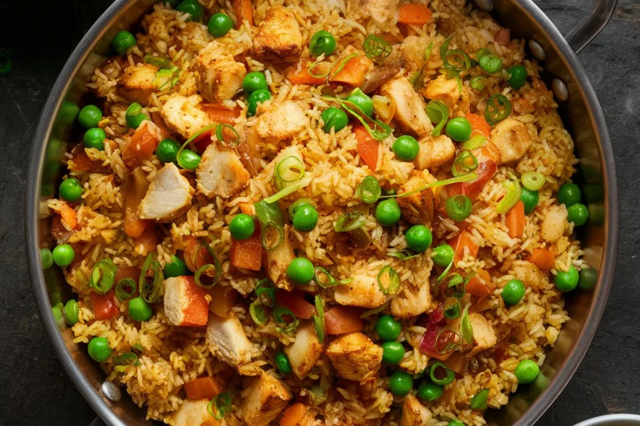 quick easy chinese chicken fried rice