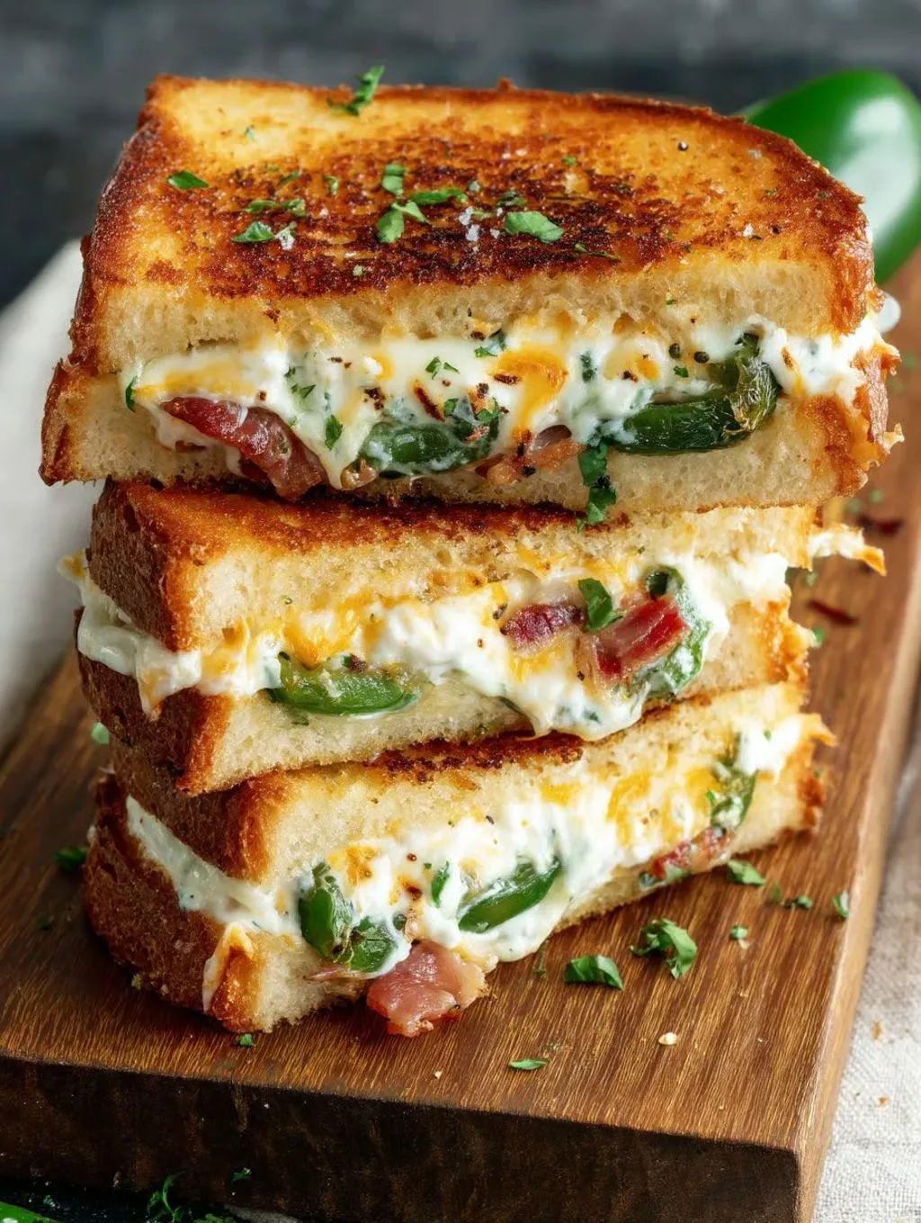 roasted jalapeno popper grilled cheese