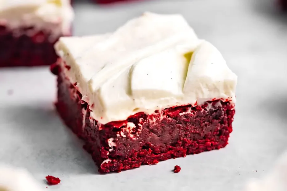 the best fudgy red velvet brownies recipe