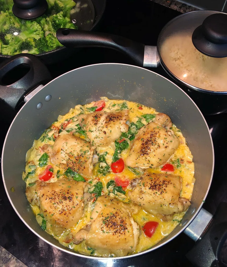Creamy Tuscan Chicken Thighs