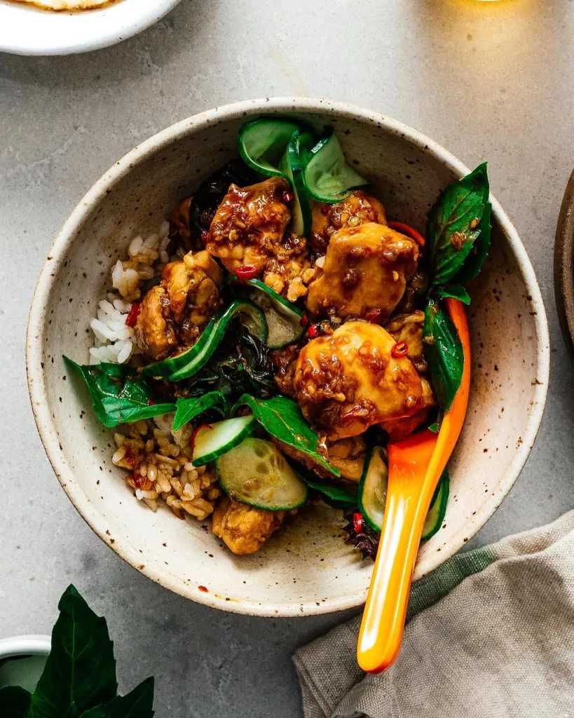 Thai Basil Chicken Thighs