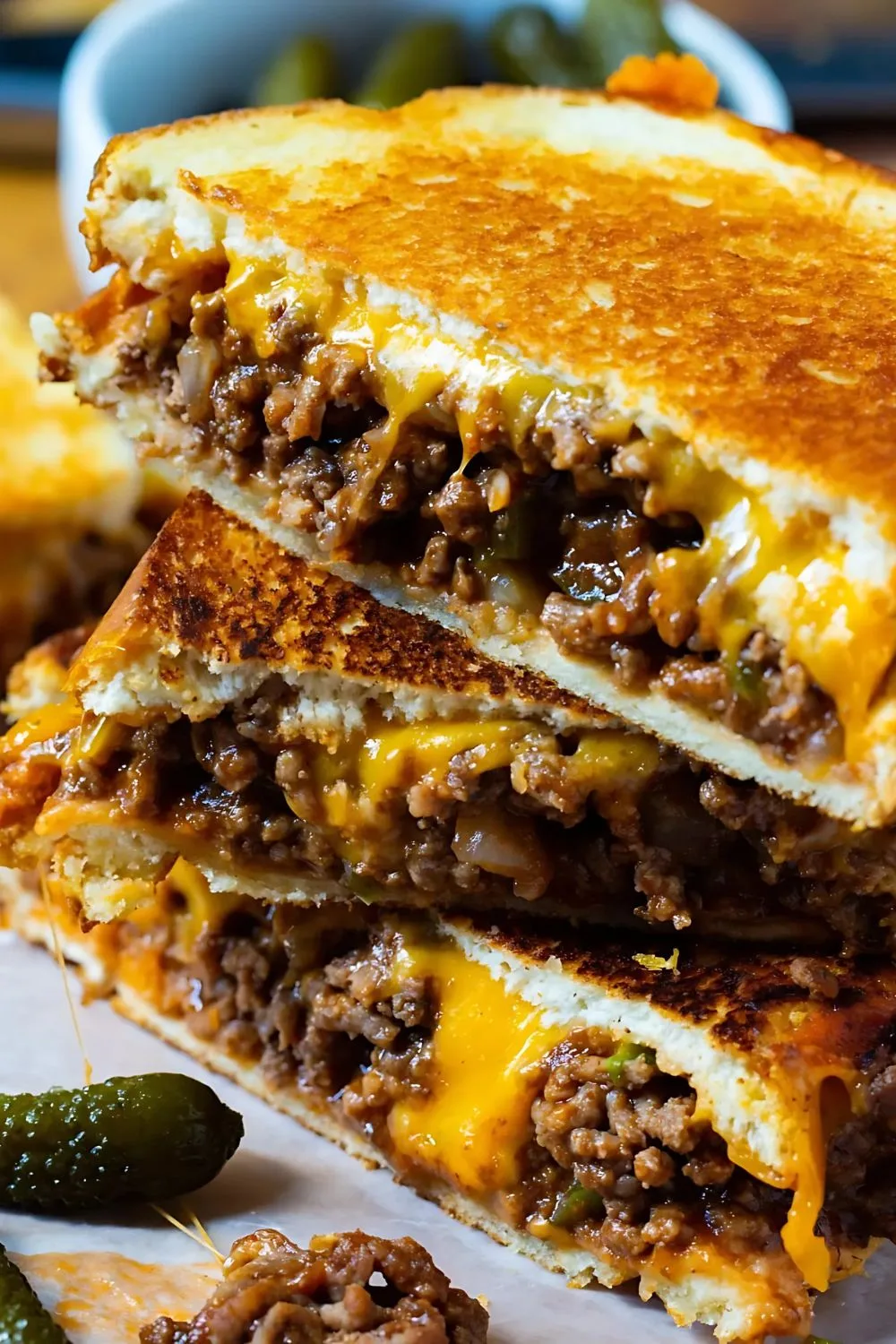 sloppy joe grilled cheese recipe