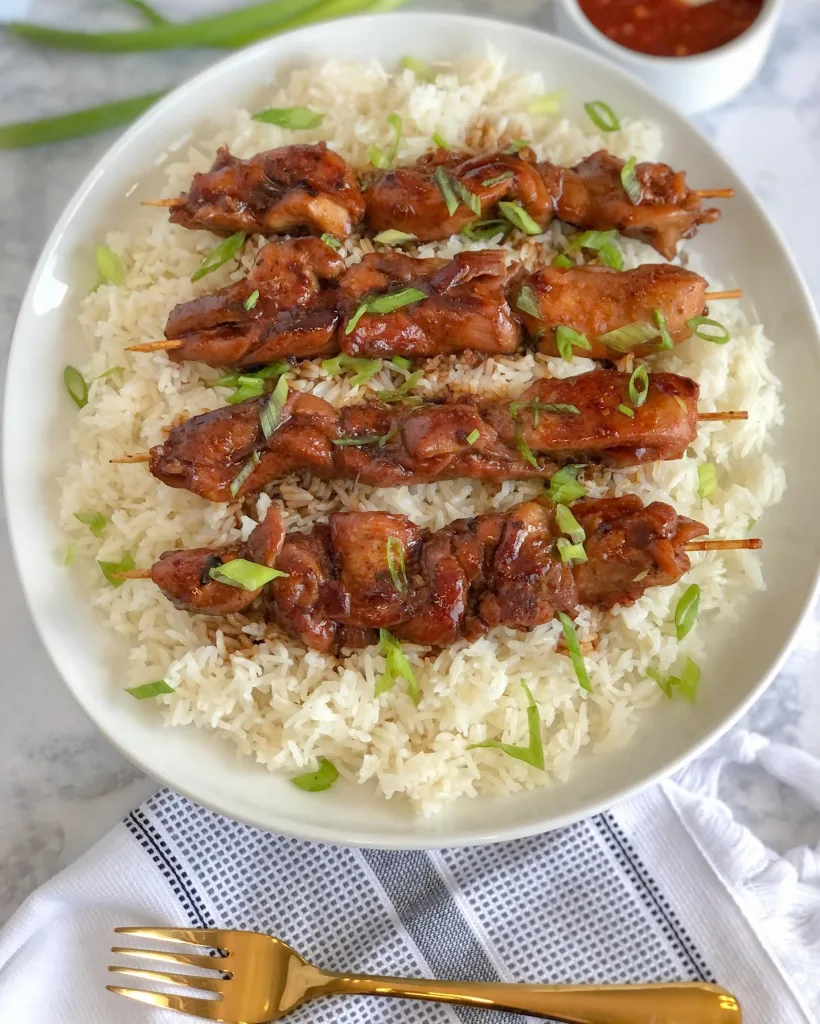 teriyaki chicken skewers recipe
