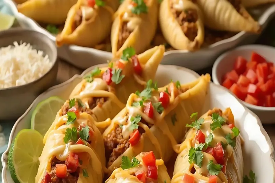 Cheesy Taco Stuffed Shells Recipe