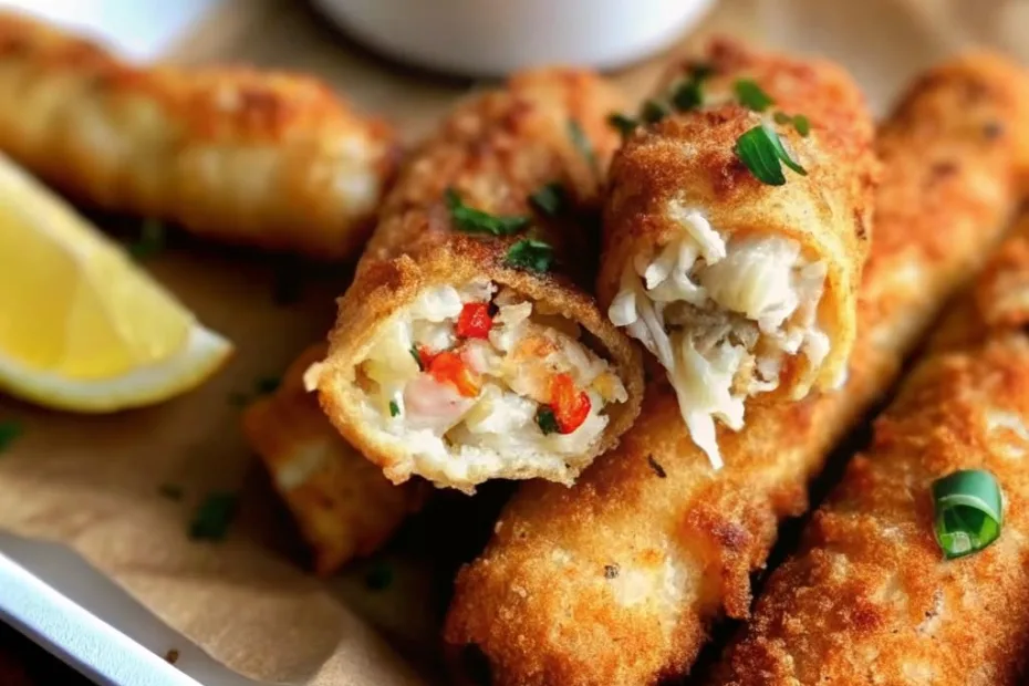 Crab Cake Egg Rolls Recipe