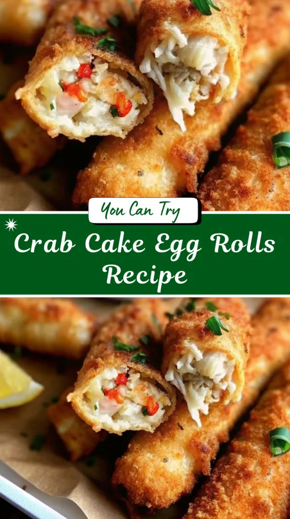 Crab Cake Egg Rolls Recipe