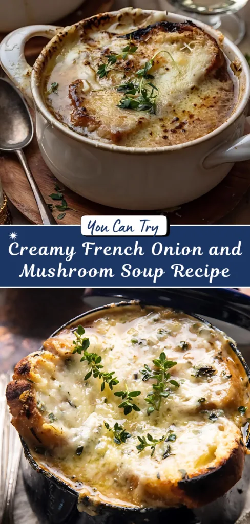 Creamy French Onion and Mushroom Soup Recipe